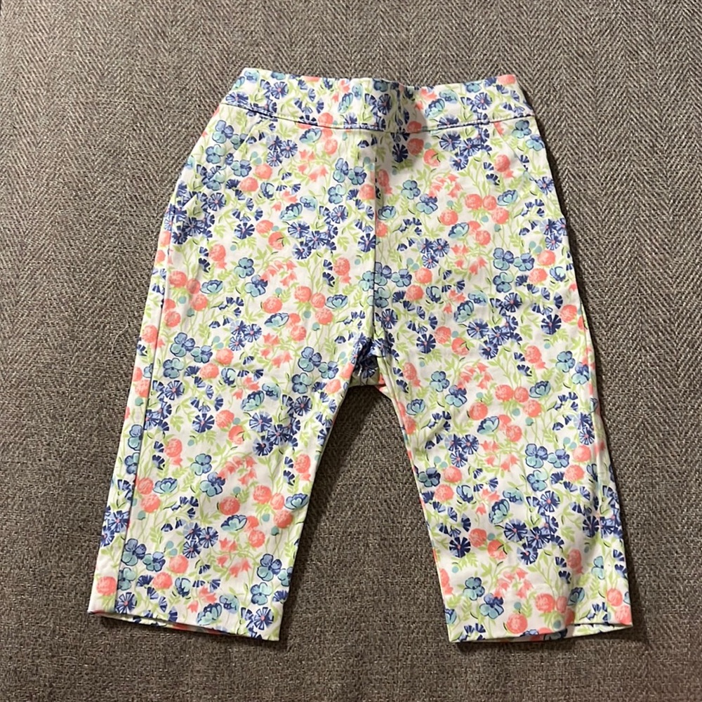 Janie & Jack Baby Girl Floral Pants 12-18 Months